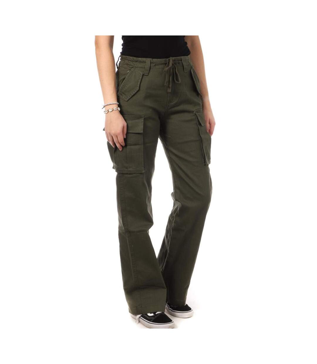 Pantalon Kaki Femme Monday Premium Cargo - S-1