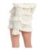 Womens/ladies Gentle Knitted Shorts Cream The Ragged Priest-3