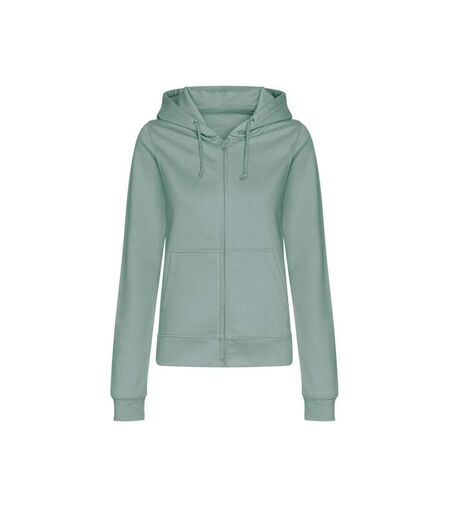 Sweat À Capuche College Femme Vieux Vert Awdis
