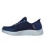 Mens go walk flex trainers navy Skechers