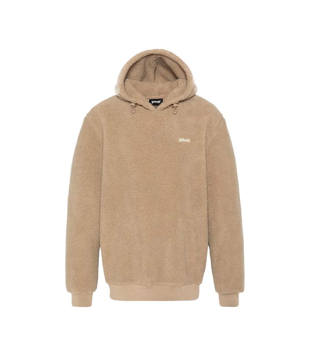 Sweat sherpa beige homme schott swwillow2 - m-1