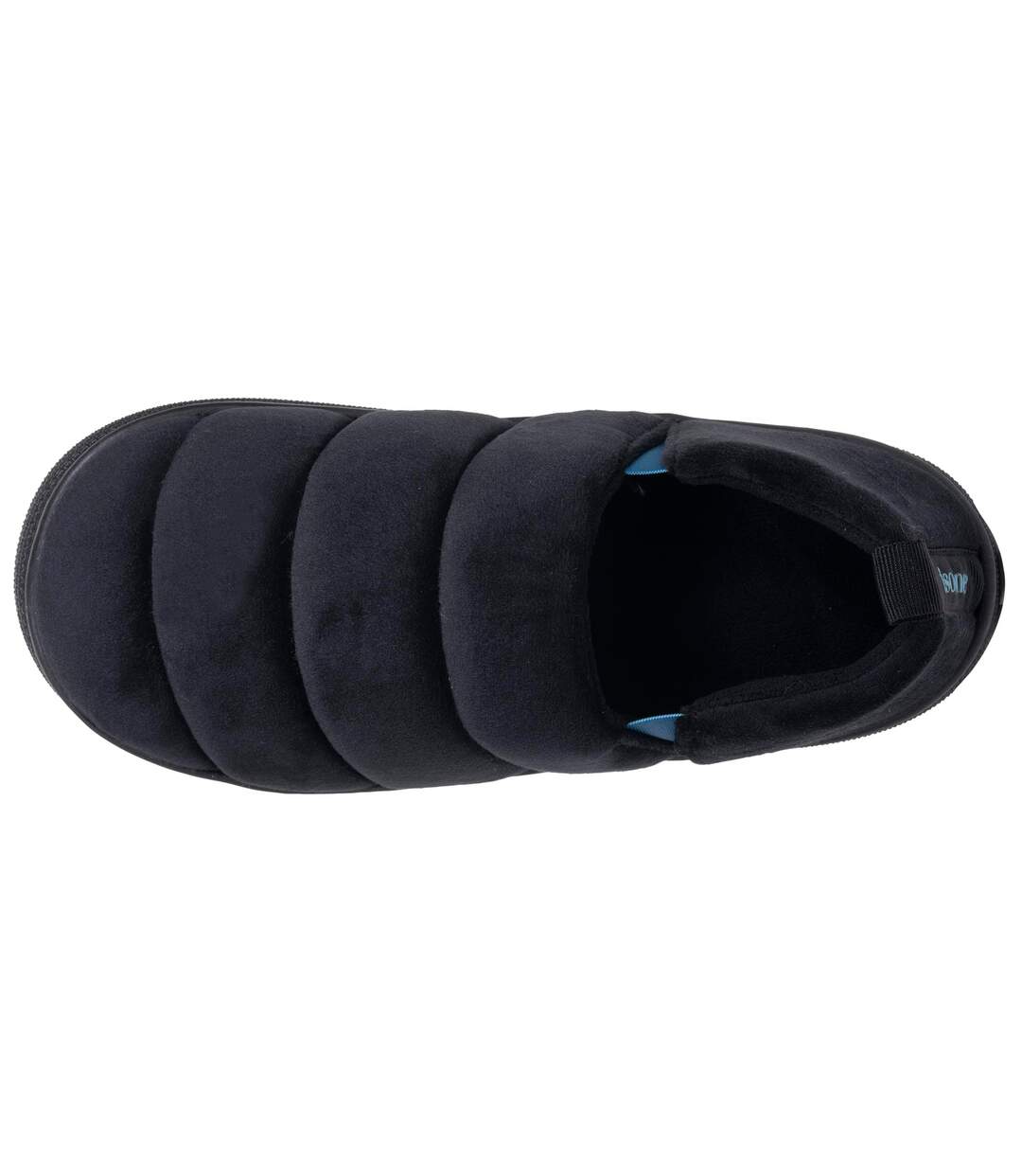 Isotoner Chaussons Mules homme microvelours semelle bloup extra confort-2