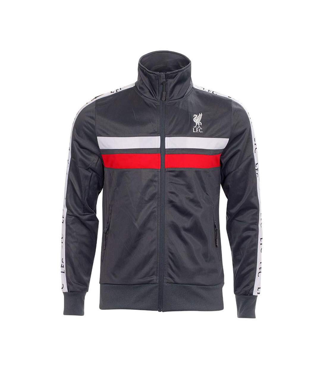 Veste de survêtement gris/noir homme liverpool ja4 - s-1