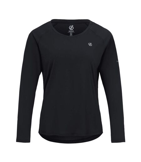 Womens/ladies Serenity Long-sleeved T-shirt Black Dare 2B
