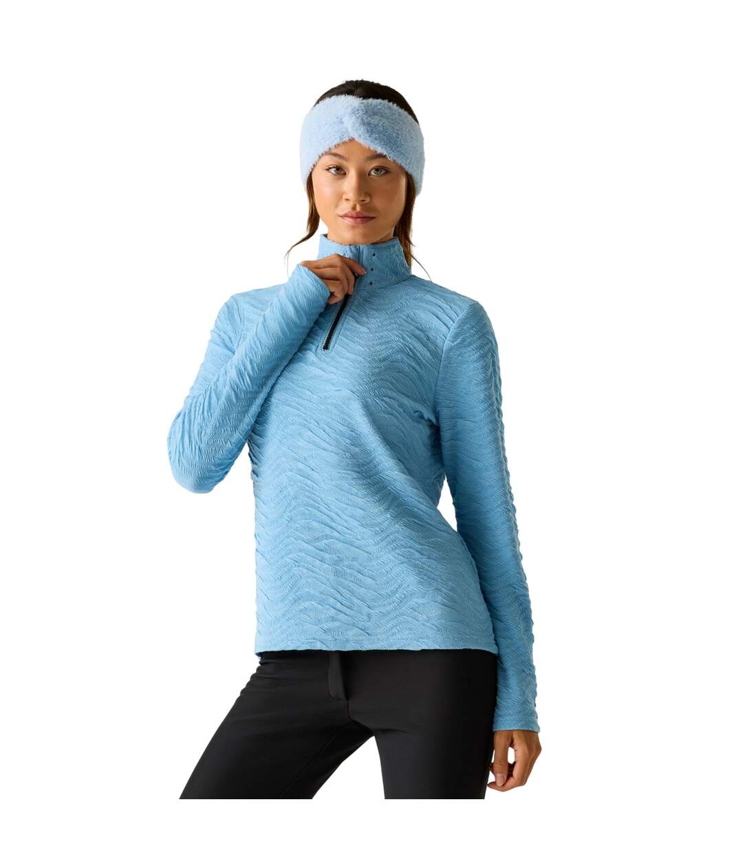 Haut De Sport Motif/style Matelassé Glamourize Femme Bleu Pâle Dare 2B-1