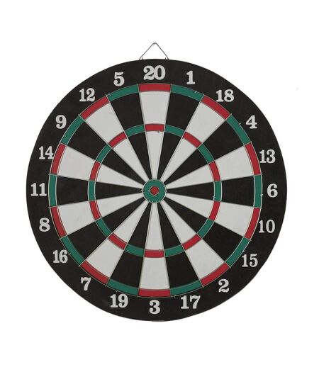 Jeu de Fléchettes 1 Cible 38cm Noir & Vert
