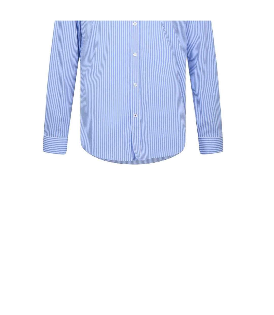 Chemise Motif/style Rayure Verticale Homme Bleu Pastel Boss-4