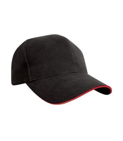 Result Headwear - Casquette de baseball (Noir / Rouge) - UTPC6744