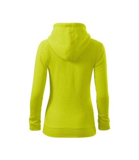 Womens/ladies Trendy Hoodie Lime Green Malfini