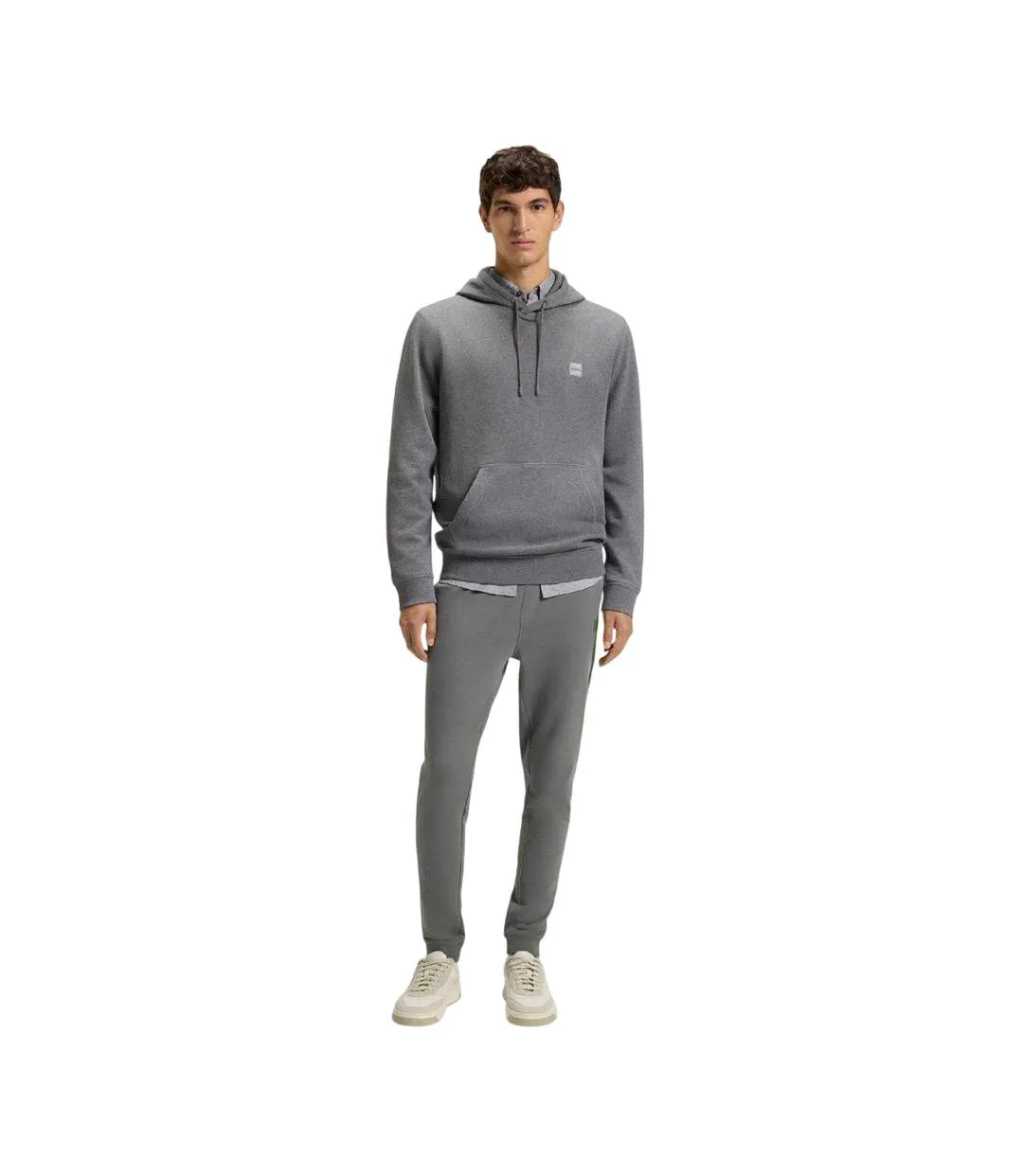 Mens Sestart Jogging Bottoms Grey Boss-1