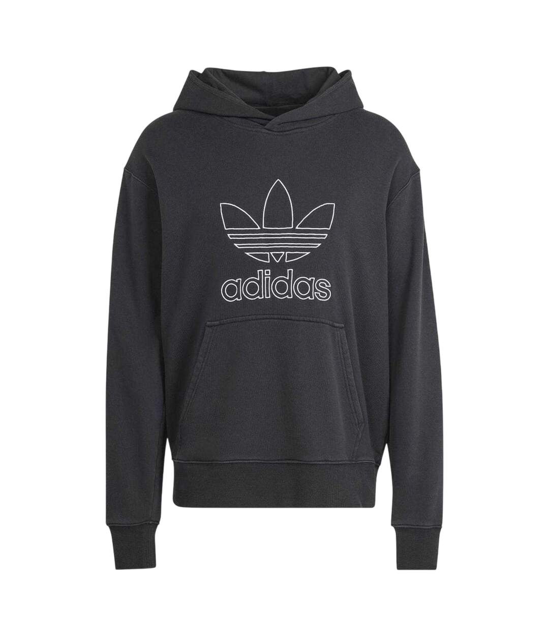 Sweat À Capuche Trefoil Homme Noir Adidas-2