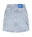 Womens/ladies Gami Denim Regular Mini Skirt Bright Blue Stripe Hugo-2