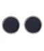 Mens Polished Round Formal Cufflinks One Size Blue Hugo-1