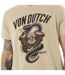 T-shirt homme col rond chiné regular print devant Vibra Vondutch-3
