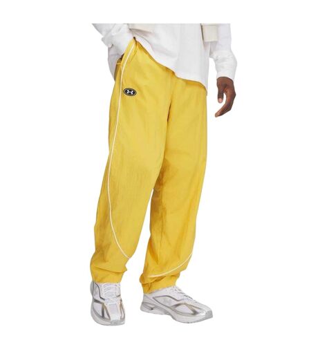 Unisex Adult Contrast Piping Tracksuit Bottoms Yellow Under Armour