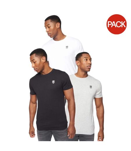 Pack Of 3  Mens Myer T-shirt  Multicoloured Henleys