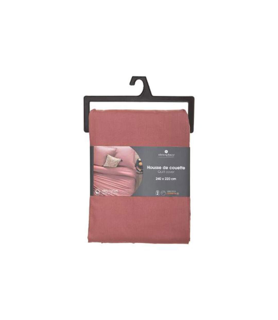 Housse de Couette Intérieur 240x220cm Blush-3