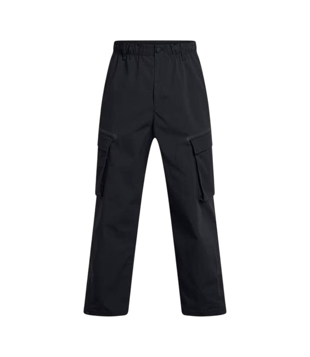Mens Utility Loose Fit Cargo Jogging Bottoms Black Under Armour-1