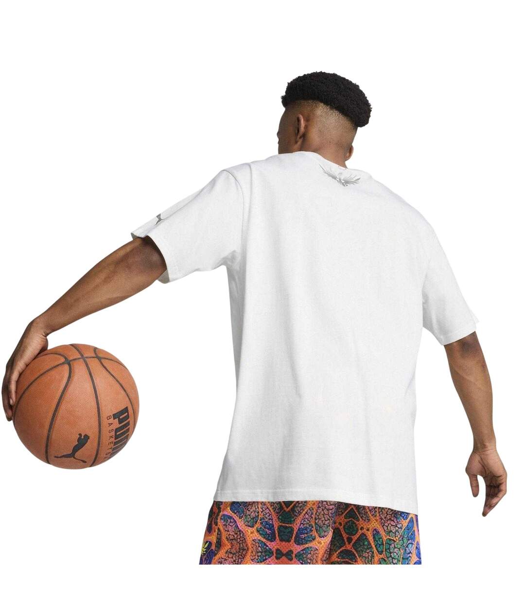 Mens Lamelo Ball Ufo Metallic Relaxed Fit T-shirt  White Puma-4