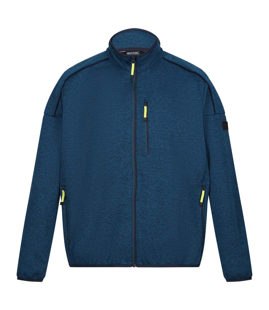 Mens Kassam Marl Full Zip Fleece Jacket Moroccan Blue Navy Marl Regatta-2
