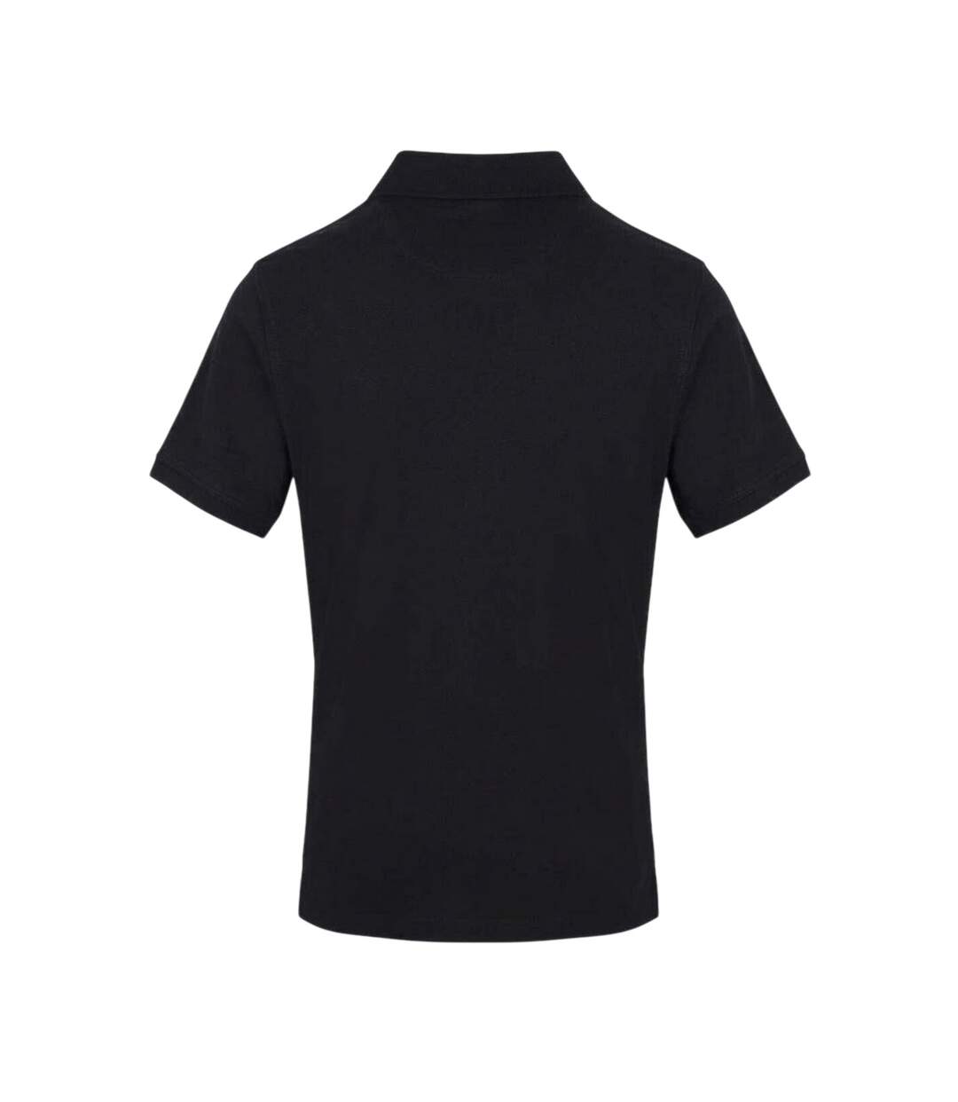 Mens Embroidered Logo Polo Shirt Black Aquascutum-2