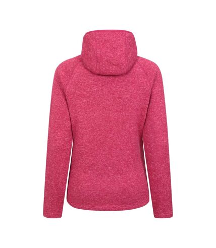 Womens/ladies nevis full zip hoodie bright pink Mountain Warehouse