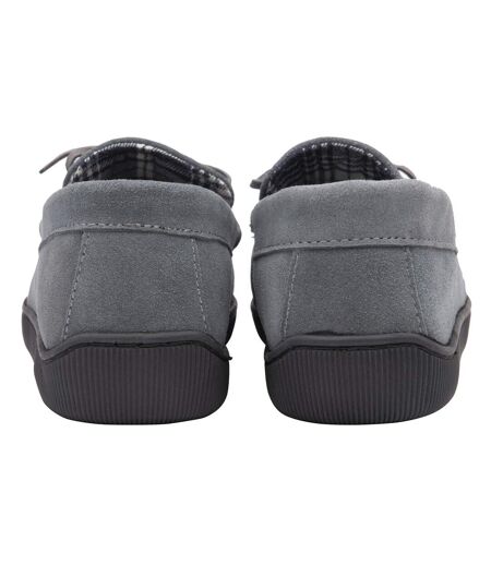 Pantoufles Mocassin Homme Suede Cuir pour Maison
