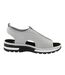 Womens/ladies Wedge Sandals Grey Rieker-1