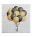 Lot de 20 Serviettes en Papier Ballons 33x33cm Noir & Or-1