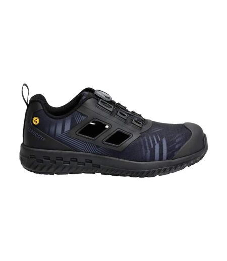 Mens Logo Safety Shoes Stone Blue Black Mascot