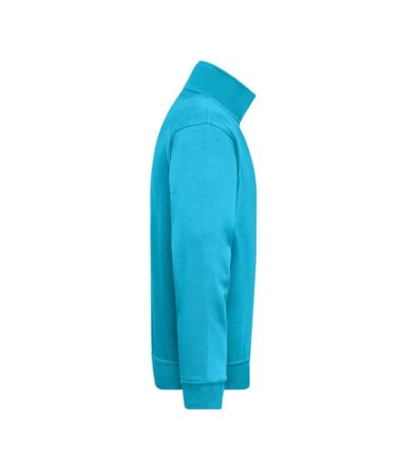 Sweat Workwear Homme Turquoise Vif James And Nicholson