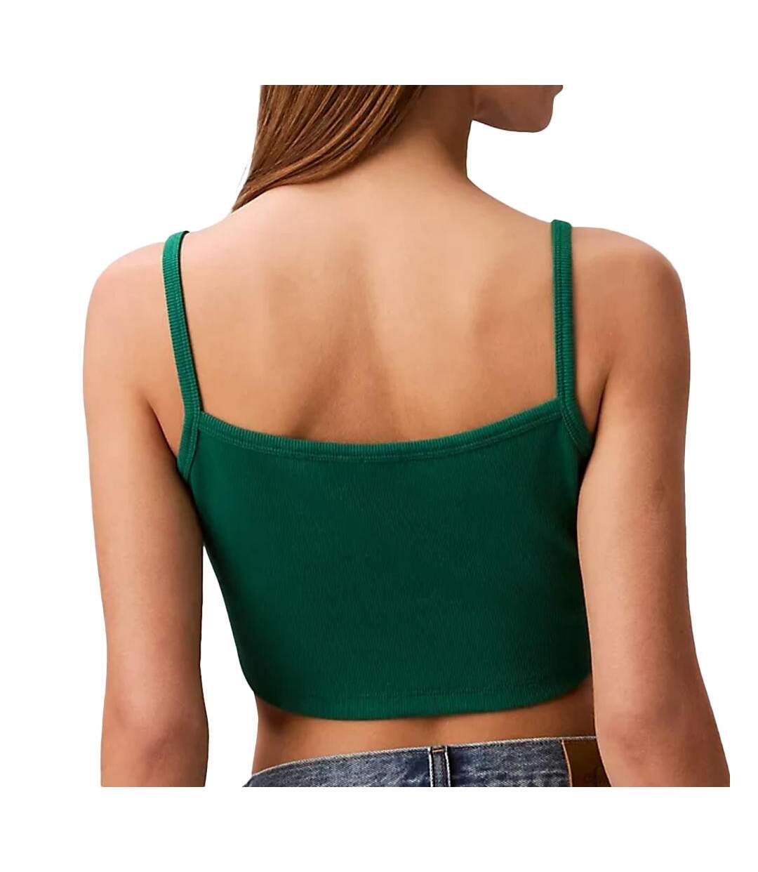 Brassière verte femme calvin klein jeans woven-2