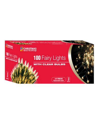 Christmas Workshop Shadeless Fairy Lights (String Of 100) (UK Plug) (One Size) (Warm White) - UTSG8666