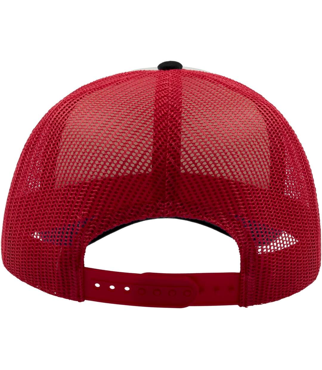 Casquette trucker rapper adulte blanc / rouge / noir Atlantis-3