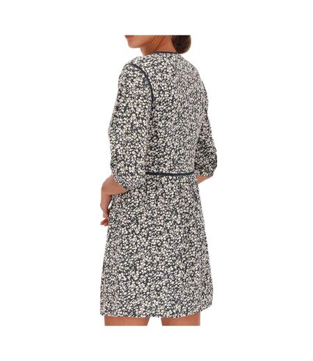 Robe Gris/Bleu à fleurs Femme Les Tropéziennes Courbine - S