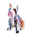 Bouledogue en céramique assis 20 cm Multicolore-2