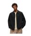 Mens Plain Twill Overshirt Black Fred Perry-1