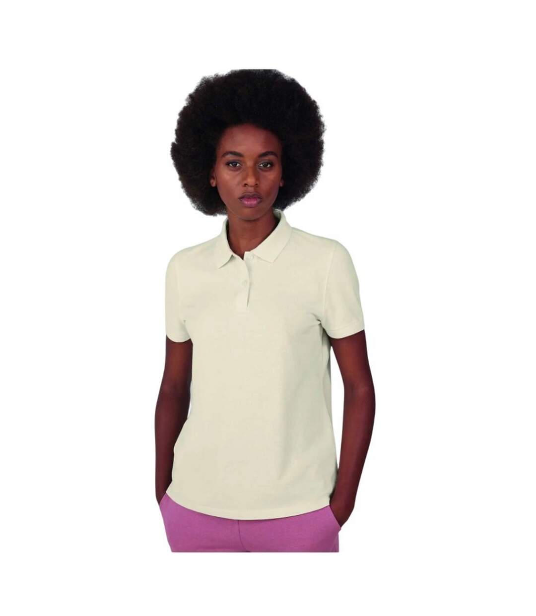 Chemisier My Polo Femme Blanc Cassé B&C-1