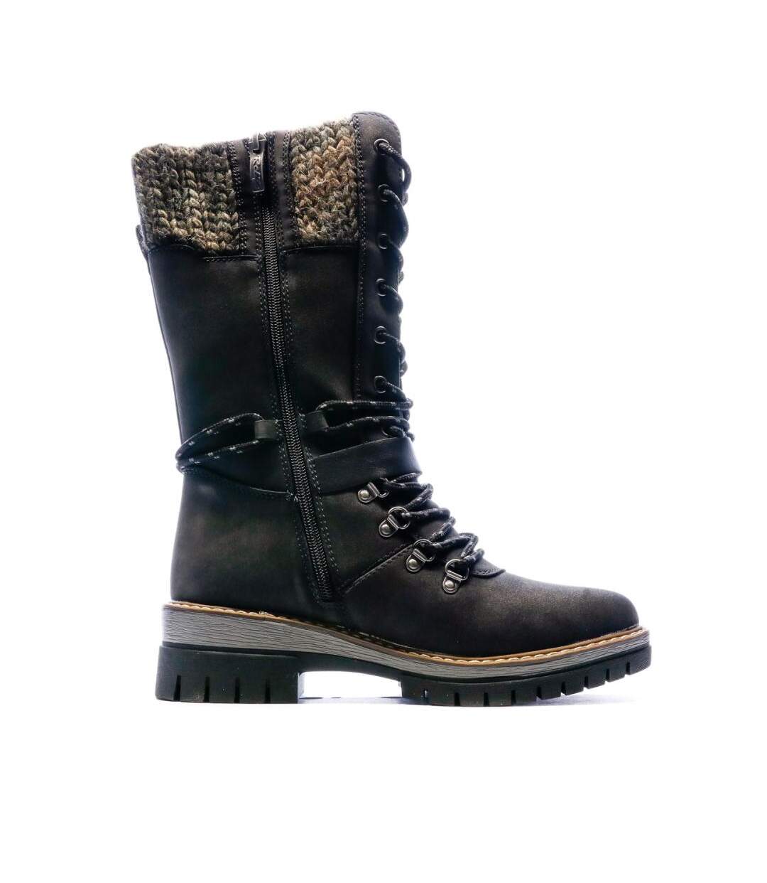Bottes gris anthracite femme relife grivione-2