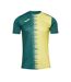 Mens City Ii Split Football T-shirt Green Yellow Joma-1