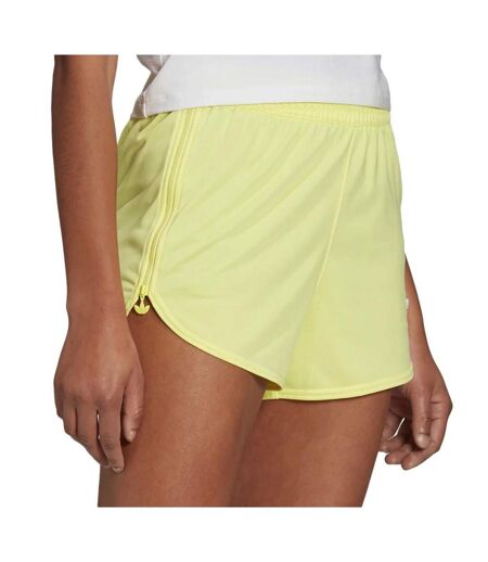 Short Jaune fluo Femme Adidas Zip-Up - 14A