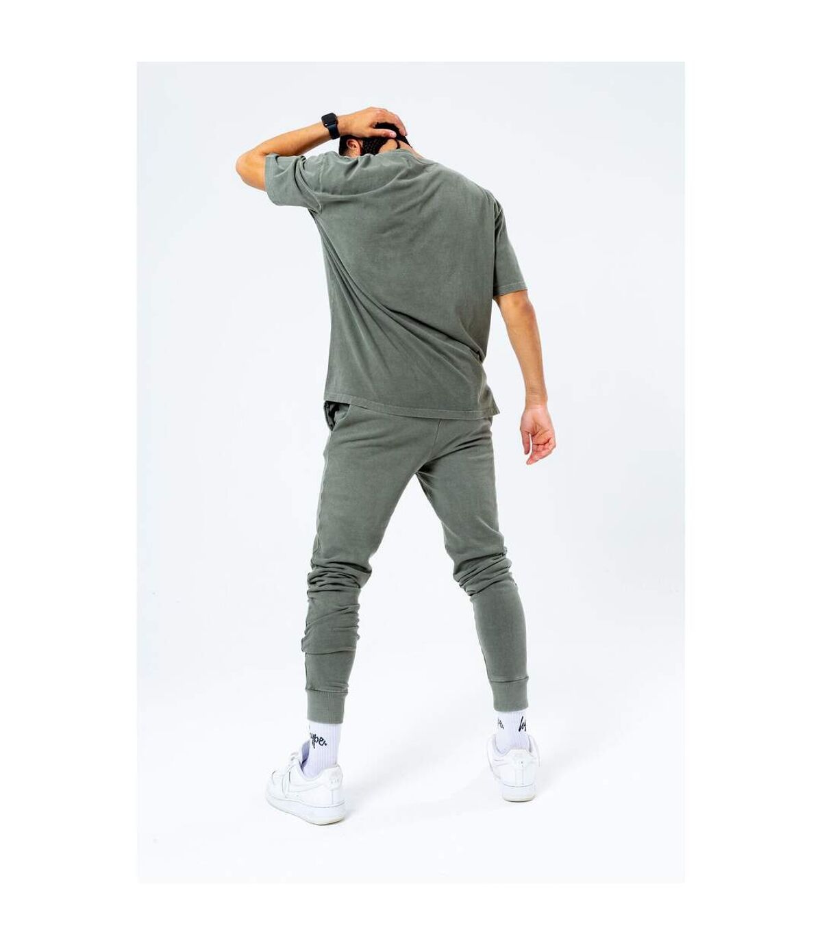 Hype Mens Acid Wash T-Shirt (Khaki)