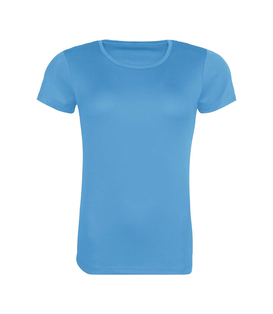 Womens/ladies Cool Recycled T-shirt Sapphire Blue Awdis-1