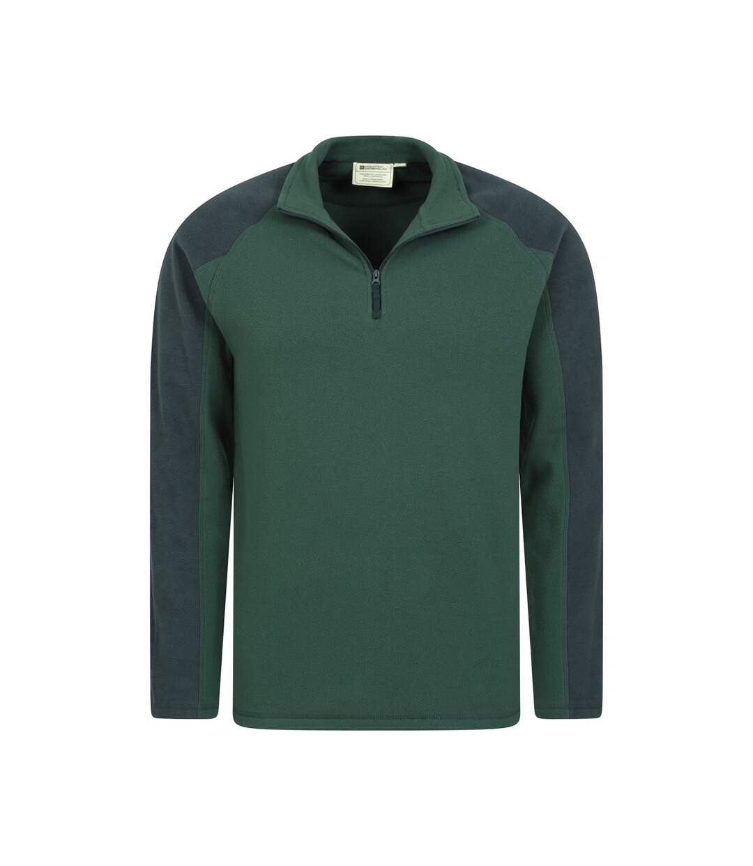 Mens ashbourne ii half zip fleece top khaki green Mountain Warehouse