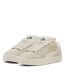 Womens/ladies Xl Leo Leopard Print Suede Trainers Alpine White Puma-1