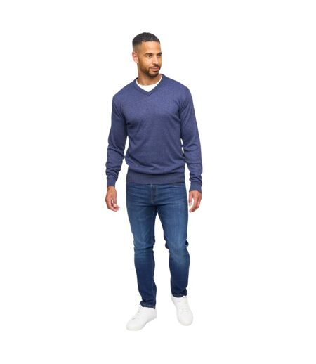 Pull Tinworth Homme Bleu Marine Chiné Bewley & Ritch