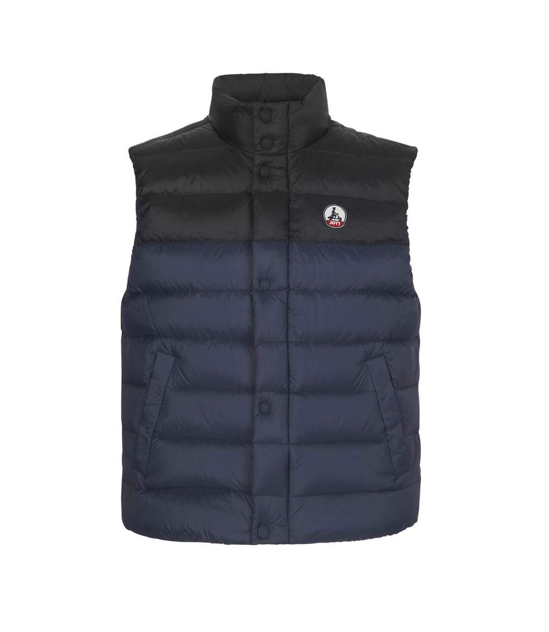 Mens Thomas Two Tone Winter Gilet Navy Jott-1