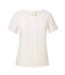 Blouse Manches Courtes Felina Femme Crème Brook Taverner-2