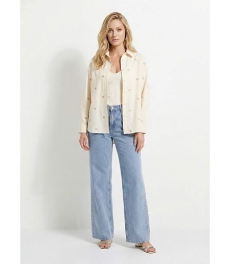 Surchemise en coton avec broderies