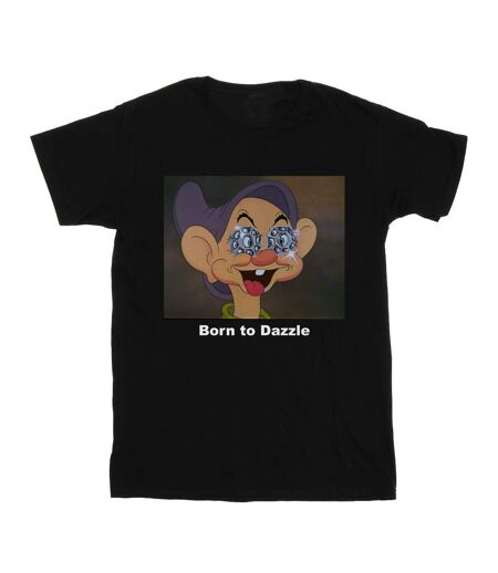 Disney Womens/Ladies Dopey Born To Dazzle - T-shirt boyfriend en coton (Noir) - UTBI18241